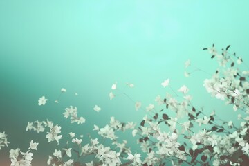 Wall Mural - background with butterflies made by midjourney