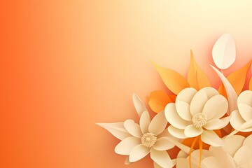 Sticker - orange flower background made by midjourney