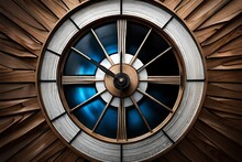 Staircase In The Old Castle Wooden Clock In Dining Room Wooden Clock