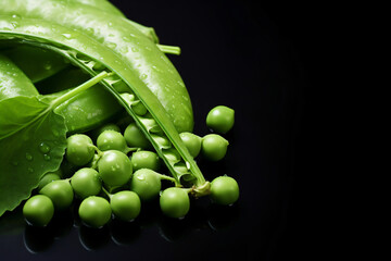 Wall Mural - Beautiful colored peas background