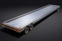 Rendered Image Of A Customized Aluminum Truck Or Trailer Plank. Generative AI