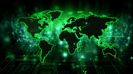 abstract technology digital line electronic network data innovation concept background.