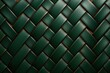 © zakiroff - Leather woven texture with leather ribbons in rich green colour, classic style