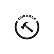 Durable icon vector or Durable symbol vector isolated. Best Durable icon vector for product design element. Durable symbol vector for product packaging design element.