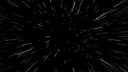 Wall Mural - particle space speed star loop 4k 60fps animation