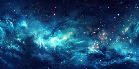 Wall Mural - cosmic dreams. nighttime wonders of galaxy. astral symphony. nebulae and stars. celestial harmony. n