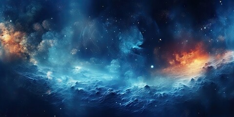 Wall Mural - cosmic dreams. nighttime wonders of galaxy. astral symphony. nebulae and stars. celestial harmony. n