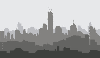 Wall Mural - Morning City Skyline