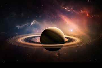 Wall Mural - alien world, deep space landscape