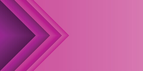 Wall Mural - pink arrowhead right triangle. dark gradient paper cut abstract background. design element for templ
