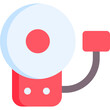 © edi prastyo - School bell in flat icon. Alarm, ring, back to school, fire bell, emergency