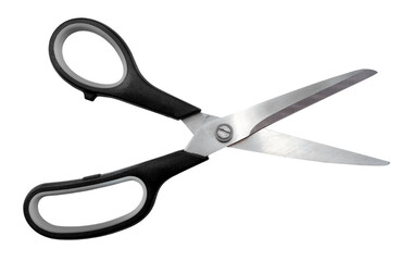 Wall Mural - Stationery scissors on a white background for office work. Tailor's or seamstress's scissors