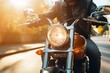 © Yuliia - Confident cool guy in moto helmet biker man riding motorcycle bike male in jacket driving motorbike helmet protection road speed sport trip fast motorcyclist person ride wheel way roadway driver