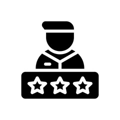 customer satisfaction glyph icon