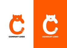 Logo Letter C With Cat Suitable For Your Business