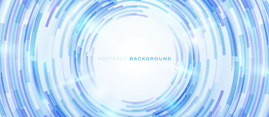 Poster - Abstract tech circle background. Big Data system. Futuristic technology concept. Vector illustration