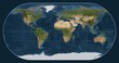 World map. Satellite. Eckert III projection. Meridian: 0