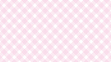 Diagonal Pink Checkered In The White Background	
