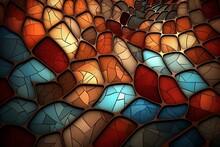 Stained Glass Background Created With Generative Ai
