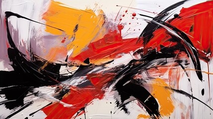 Wall Mural - modern abstract art one big giant brush stroke modern art