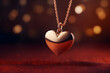 A heart-shaped pendant representing friendship
