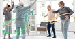 © Felix/peopleimages.com - Fitness, senior and people with hula hoop at the gym for training, workout and health in retirement. Happy, together and a group of elderly friends with a coach and gear for an exercise class