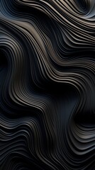 Poster - 3D modern abstract black and brown background consisting of many layers