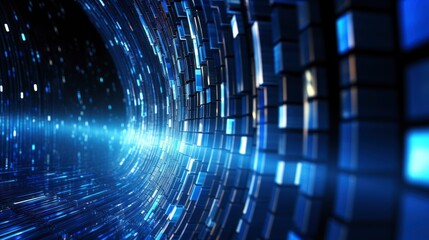 Abstract dot point connect with gradient line and aesthetic Intricate wave line design , internationalization social network or business big data connection technology concept, Generative AI