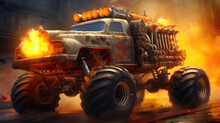 Rocket-Powered Monster Truck