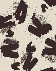Wall Mural - Graphical effect vector seamless pattern. abstract looks . vector illustration .