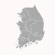 Detailed Map of South Korea With States and Cities