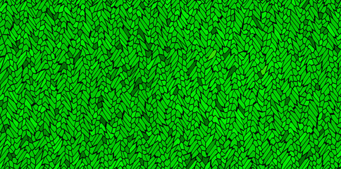 Poster - Green leaf mosaic abstract wallpaper pattern