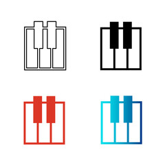 Wall Mural - Abstract Piano Silhouette Illustration