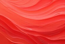 Colorful Painted Background Texture With Floating Red Color. 