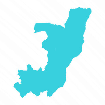 Vector Simple Map of Republic of the Congo Country