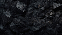 Sharp Coal Stone Texture With Coal Pieces Of Gray And Dark Black Color