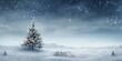 Winterlicher Banner Hintergrund mit Schnee und Tannenbaum. Weihnachtsbaum im Schnee als Hintergrundbild. Illustration zu Weihnachten und Winter.