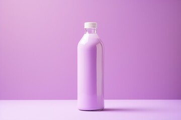 Poster - purple bottle on purple background.