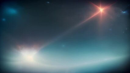 Wall Mural - this image depicts a starfilled sky illuminated by a mysterious ethereal glow created by the dustfil