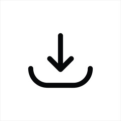 Poster - Download Icon. Illustration of Take Data orTaking File As A Simple Vector, flat illustration on white background..eps