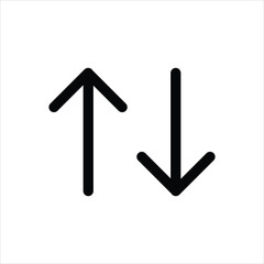 Poster - Sort Icon Vector Template. UI Sign and Symbol flat illustration on white background..eps