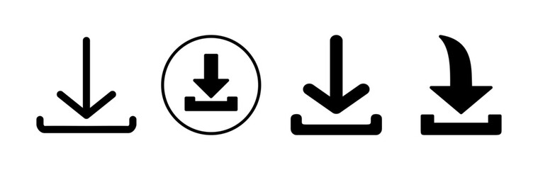Download icon vector. Downloading vector icon
