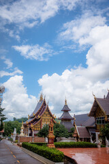 Wall Mural - Beautiful temple in the valley.