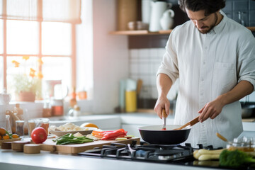 Man cooking (AI Generated) 