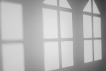 Aufkleber - minimalist retro window shadow overlay