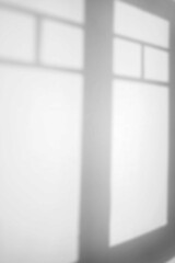 Aufkleber - Realistic window shadow on white wall overlay