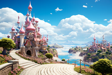 Poster -  beautiful fantasy landscape