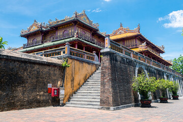 views of forbidden citadel in hue city, vietnam