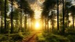 © Chanwit - Majestic beautiful landscape wallpaper nature background Generated with AI