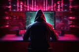 Fototapeta Fototapety z końmi - Hackers cracking data for data theft with computer , cybersecurity, Digital crime.